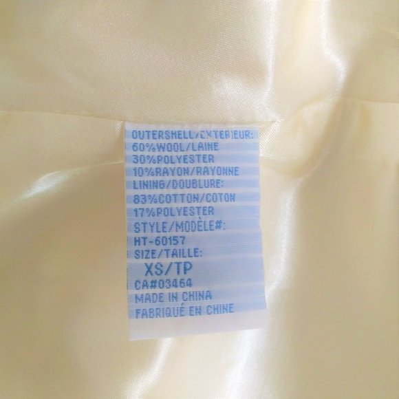 Ricki's White Cream Beige Togglo Coat S - Picture 8 of 8